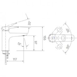 voi chau lavabo nong lanh inax lfv 652s 9