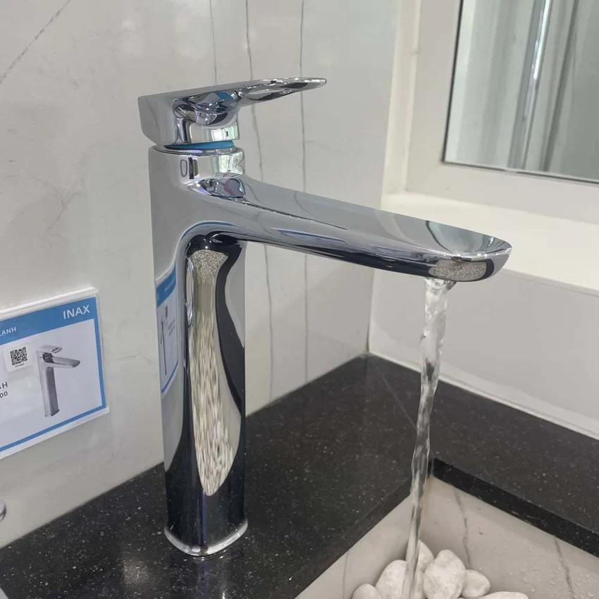 Thiết Kế Cổ Cao – LFV-652SH cho Chậu Đặt Bàn Vòi lavabo LFV-652SH cổ cao gắn chậu đặt bàn