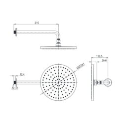 Bát sen gắn tường TOTO TBW10000V (tròn, 252 mm)