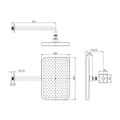 Bát sen gắn tường TOTO TBW10020V 7 Bát sen gắn tường TOTO TBW10020V