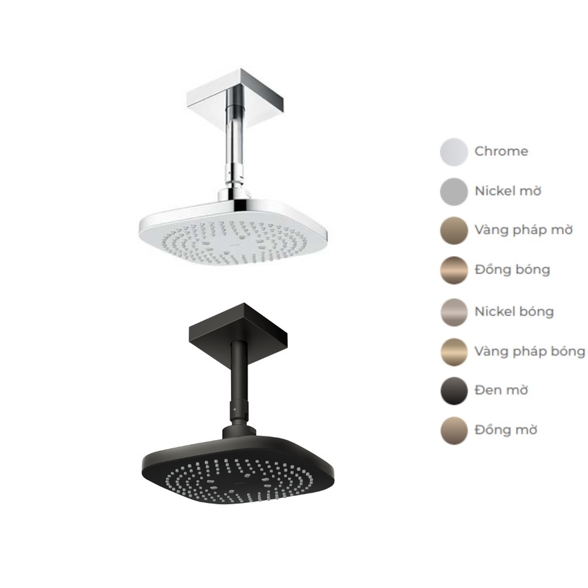 Bát sen tắm gắn trần TOTO TBW02003B1A (vuông, 210mm) 10 Bát sen tắm gắn trần TOTO TBW02003B1A