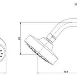 Bát sen tắm gắn tường TOTO TBW01012B (tròn, 102mm)
