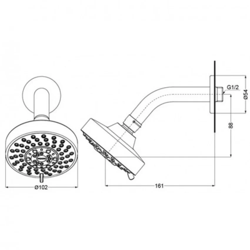 TBW01013V TOTO bát sen tắm gắn tường TBW01013V bát sen tắm gắn tường TOTO