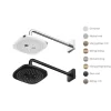 Bát sen tắm gắn tường TOTO TBW02004A (2 chế độ, vuông, 210mm)