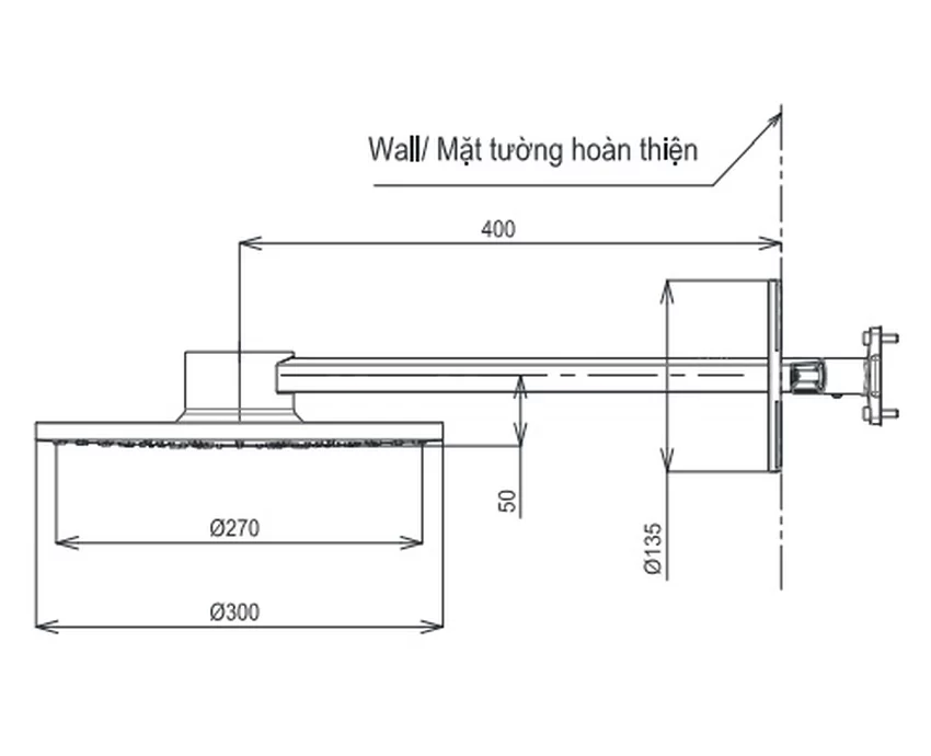 Bát sen tắm gắn tường TOTO TBW07004A - Hải Yến Home Bát sen tắm gắn tường TOTO TBW07004A - Hình 4