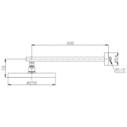 Bát sen tắm gắn tường TOTO TX488SZ (tròn, 250mm)