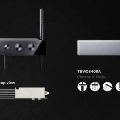 Bộ sen cây nhiệt độ TOTO TBW08408A dòng Z series kệ để đồ màu đen