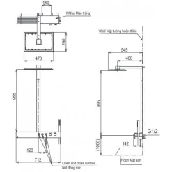 Bộ sen cây nhiệt độ TOTO TBW08408A dòng Z series kệ để đồ màu đen 8 Bộ sen cây nhiệt độ TOTO TBW08408A dòng Z series kệ để đồ màu đen