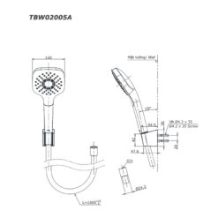 Bộ sen cây nóng lạnh TOTO DM907C1S TBG04302VA TBW02005A