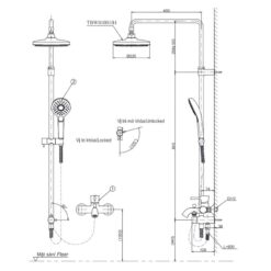 Bộ sen cây nóng lạnh TOTO TBW01001BA TBG03302VA DGH108ZR