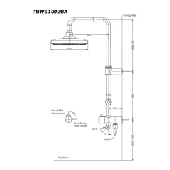 Bộ sen cây nóng lạnh TOTO TBW01002BA TBG01302VA TBW01010V 13 Bộ sen cây nóng lạnh TOTO TBW01002BA TBG01302VA TBW01010V