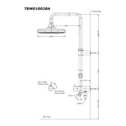 Bộ sen cây nóng lạnh TOTO TBW01002BA TBG03302VA TBW01010V