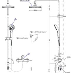 Bộ sen cây nóng lạnh TOTO TBW02001BA TBG04302VA TBW02005V