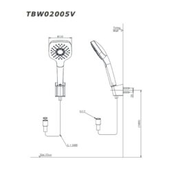 Bộ sen cây nóng lạnh TOTO TBW02001BA TBG04302VA TBW02005V