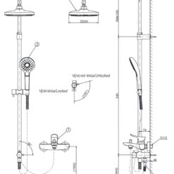 Bộ sen cây nóng lạnh TOTO TBW02002BA TBG04302VA TBW02006V