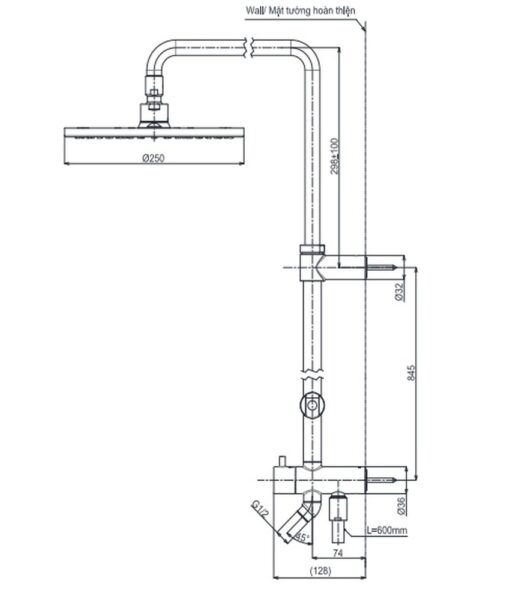 Bộ sen cây nóng lạnh TOTO TBW07006A TBG01302VA TBW01035V