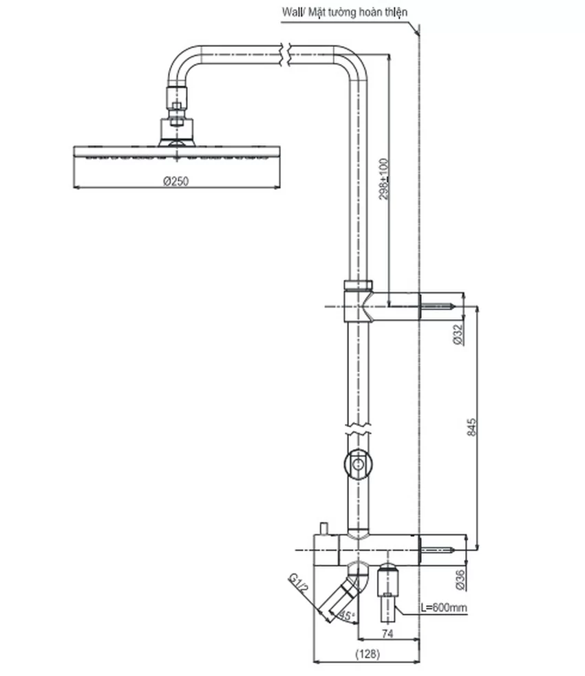 Bộ sen cây nóng lạnh TOTO TBW07006A TBG01302VA TBW01035V 20 Bộ sen cây nóng lạnh TOTO TBW07006A TBG01302VA TBW01035V - Phong cách hiện đại