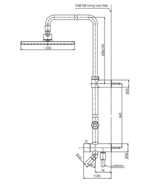Bộ sen cây nóng lạnh TOTO TBW08006A TBG08302VA TBW02006A