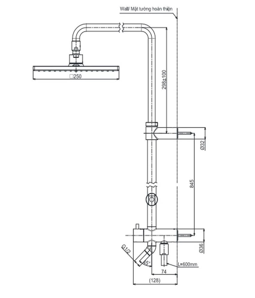Bộ sen cây nóng lạnh TOTO TBW08006A TBG08302VA TBW02006A Bộ sen cây nóng lạnh TOTO TBW08006A TBG08302VA TBW02006A - Hình 5