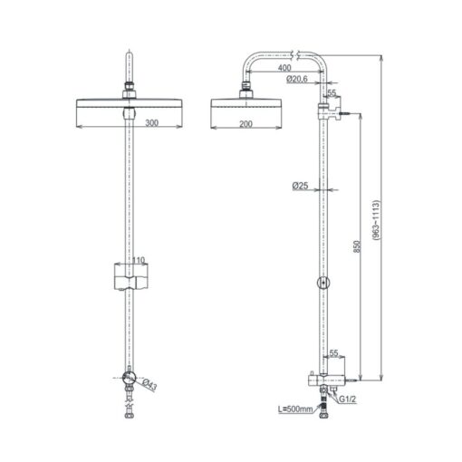 Bộ sen cây nóng lạnh TOTO TBW13040V TBS06302V TBW09000V