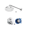 Bộ sen tắm âm tường 1 đường nước nhiệt độ TOTO TBW01003A TBV01407B TBN01001B