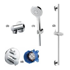 Bộ sen tắm âm tường 1 đường nước nhiệt độ TOTO TBW01008A TBW01016B TBW01014B TBV01407B TBN01001B