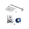 Bộ sen tắm âm tường 1 đường nước nhiệt độ TOTO TBW02004A TBV02403B TBN01001B