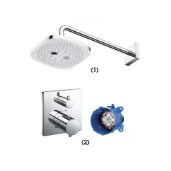 Bộ sen tắm âm tường 1 đường nước nhiệt độ TOTO TBW02004A TBV02403B TBN01001B