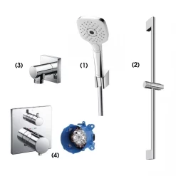 Bộ sen tắm âm tường 1 đường nước nhiệt độ TOTO TBW02006A TBW07019A TBW02013B TBV02403B TBN01001B
