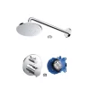 Bộ sen tắm âm tường 1 đường nước nhiệt độ TOTO TBW07001A TBV01407B TBN01001B