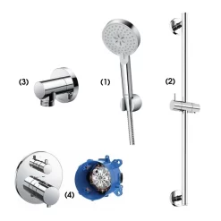 Bộ sen tắm âm tường 1 đường nước nhiệt độ TOTO TBW07009A TBW01016B TBW01014B TBV01407B TBN01001B