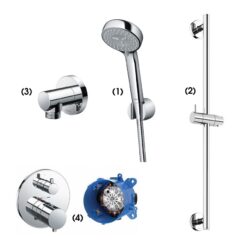 Bộ sen tắm âm tường 1 đường nước nhiệt độ TOTO TBW07012A TBW01016B TBW01014B TBV01407B TBN01001B