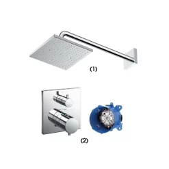 Bộ sen tắm âm tường 1 đường nước nhiệt độ TOTO TBW08001A TBV02403B TBN01001B