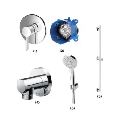 Bộ sen tắm âm tường 1 đường nước nóng lạnh TOTO TBG11303V TBN01001B TBW01016B TBW01014B TBW01010V