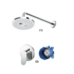 Bộ sen tắm âm tường 1 đường nước nóng lạnh TOTO TBW01004A TBG01303BA TBN01001B