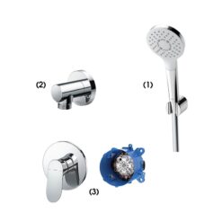 Bộ sen tắm âm tường 1 đường nước nóng lạnh TOTO TBW01008A TBW01014B TBG01303BA TBN01001B