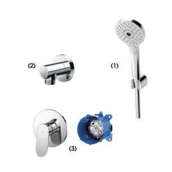 Bộ sen tắm âm tường 1 đường nước nóng lạnh TOTO TBW01010A TBW01014B TBG01303BA TBN01001B