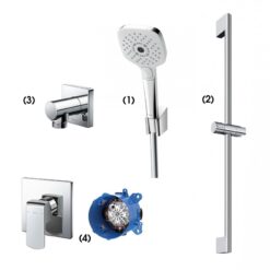 Bộ sen tắm âm tường 1 đường nước nóng lạnh TOTO TBW02006A TBW07019A TBW02013B TBG02303BA TBN01001B