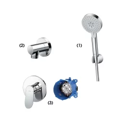 Bộ sen tắm âm tường 1 đường nước nóng lạnh TOTO TBW07009A TBW01014B TBG01303BA TBN01001B
