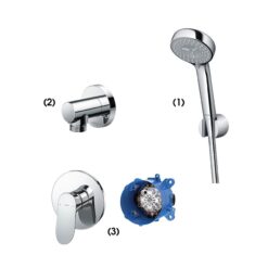 Bộ sen tắm âm tường 1 đường nước nóng lạnh TOTO TBW07012A TBW01014B TBG01303BA TBN01001B