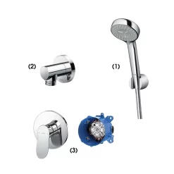 Bộ sen tắm âm tường 1 đường nước nóng lạnh TOTO TBW07012A TBW01014B TBG01303BA TBN01001B