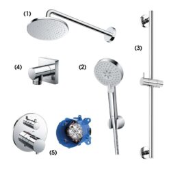 Bộ sen tắm âm tường 2 đường nước nhiệt độ TOTO TBW07001A TBW07009A