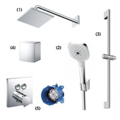 Bộ sen tắm âm tường 2 đường nước nhiệt độ TOTO TBW08001A TBW02006A