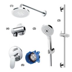 Bộ sen tắm âm tường 2 đường nước nóng lạnh TOTO TBW01003A TBW01010A