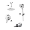 Bộ sen tắm âm tường 2 đường nước nóng lạnh TOTO TBW01003B1A TBW01010V 1 Bộ sen tắm âm tường 2 đường nước nóng lạnh TOTO TBW01003B1A TBW01010V