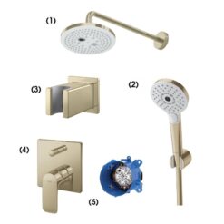 Bộ sen tắm âm tường 2 đường nước nóng lạnh TOTO TBW01004A TBW01010A