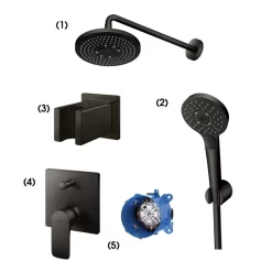 Bộ sen tắm âm tường 2 đường nước nóng lạnh TOTO TBW01004BB TBW01010A
