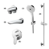 Bộ sen tắm âm tường 2 đường nước nóng lạnh TOTO TBW01010A TBG01001B 2 Bộ sen tắm âm tường 2 đường nước nóng lạnh TOTO TBW01010A TBG01001B