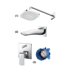 Bộ sen tắm âm tường 2 đường nước nóng lạnh TOTO TBW02003A