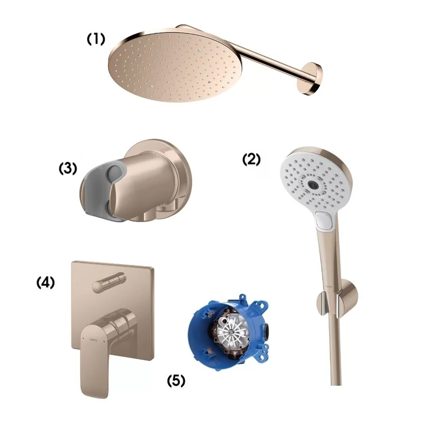 Bộ Sen Tắm TOTO - TBW07003A/TBW01010A/TBW07021A/TBG04304BA/TBN01001B Bộ sen tắm âm tường TOTO TBW07003A TBW01010A